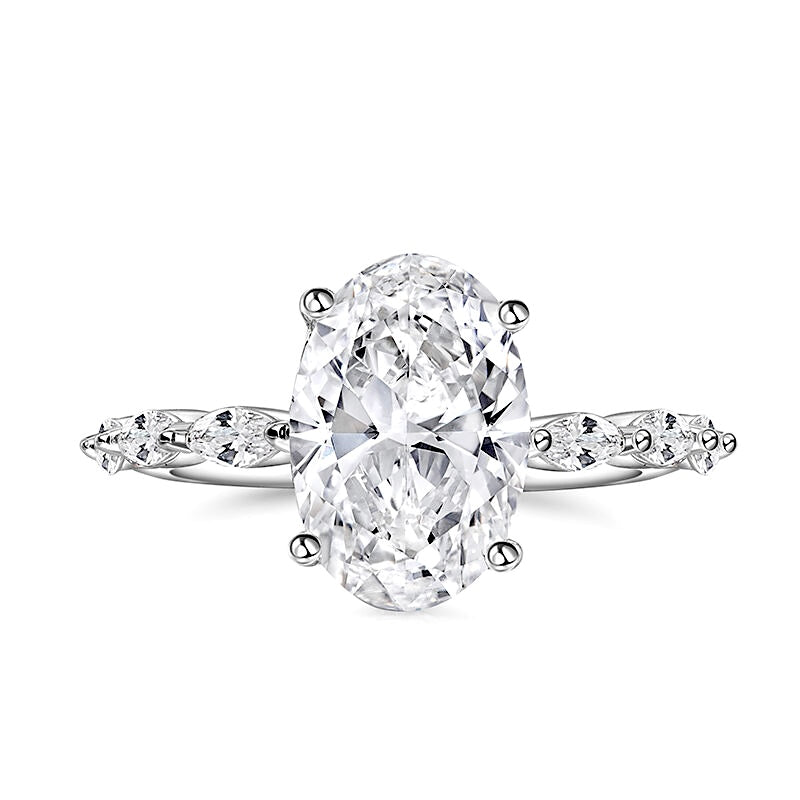 3.5 CT Oval Classical Cut Ring