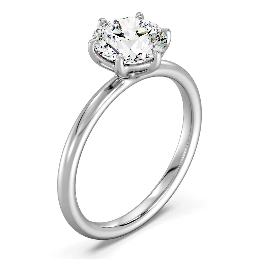 3.5 CT Solitaire Cut Gleam of Infinity Ring MG Essence