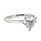 Heart Cut Solitaire Ring