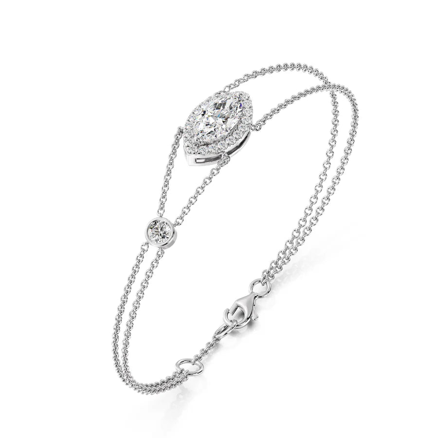 Silver Pear Timeless Twine Bracelet MG ESSENCE
