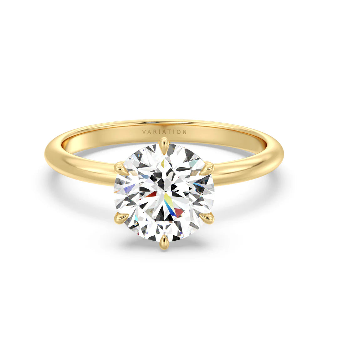 3.0 CT Solitaire Gold Diamond RIng