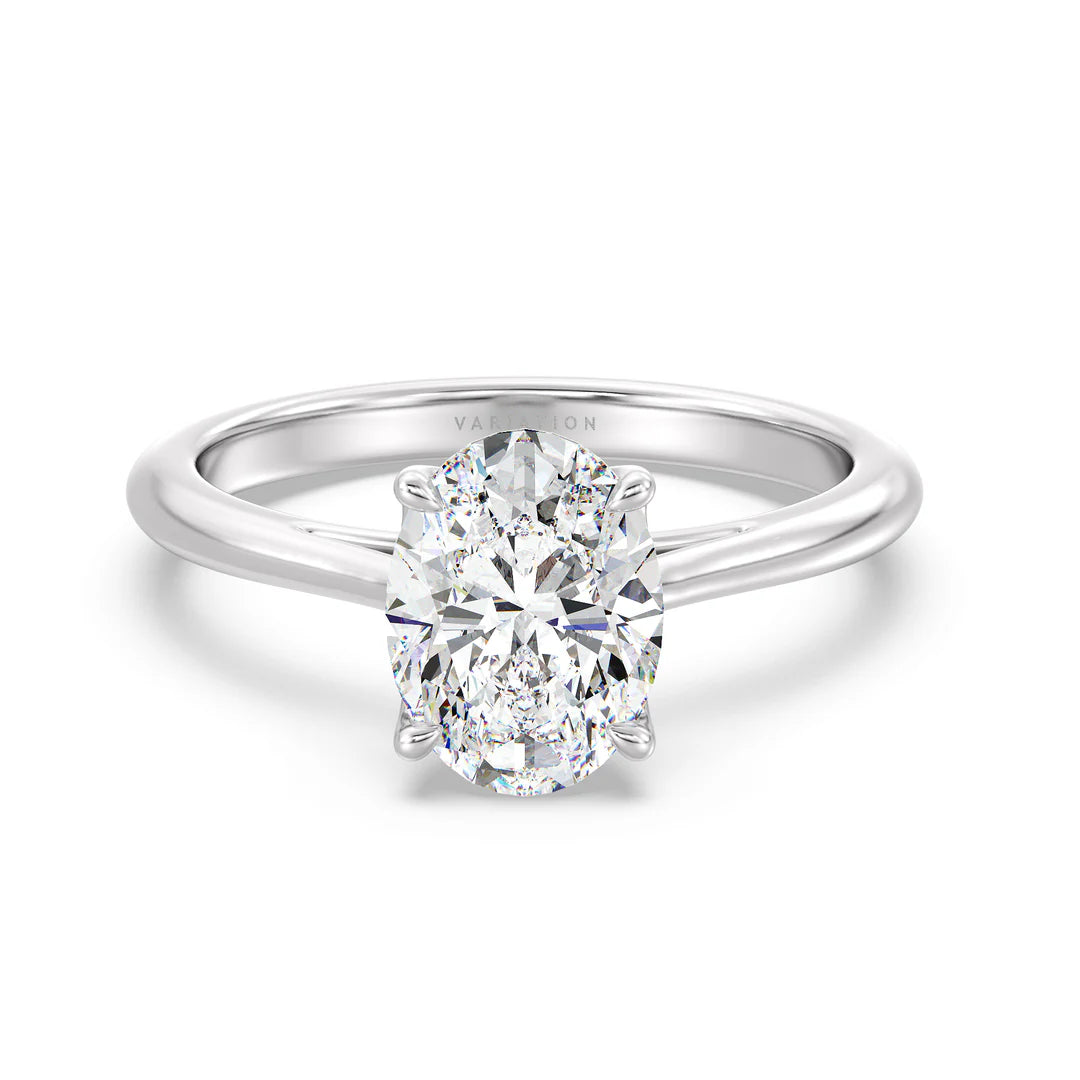 3.0 CT Oval Amina Solitaire Ring